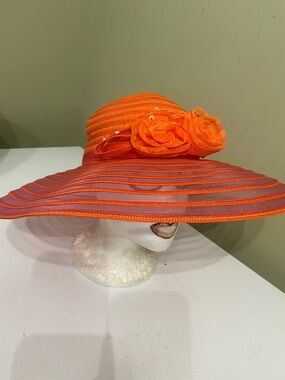 Beautiful Orange Hat by Something Special